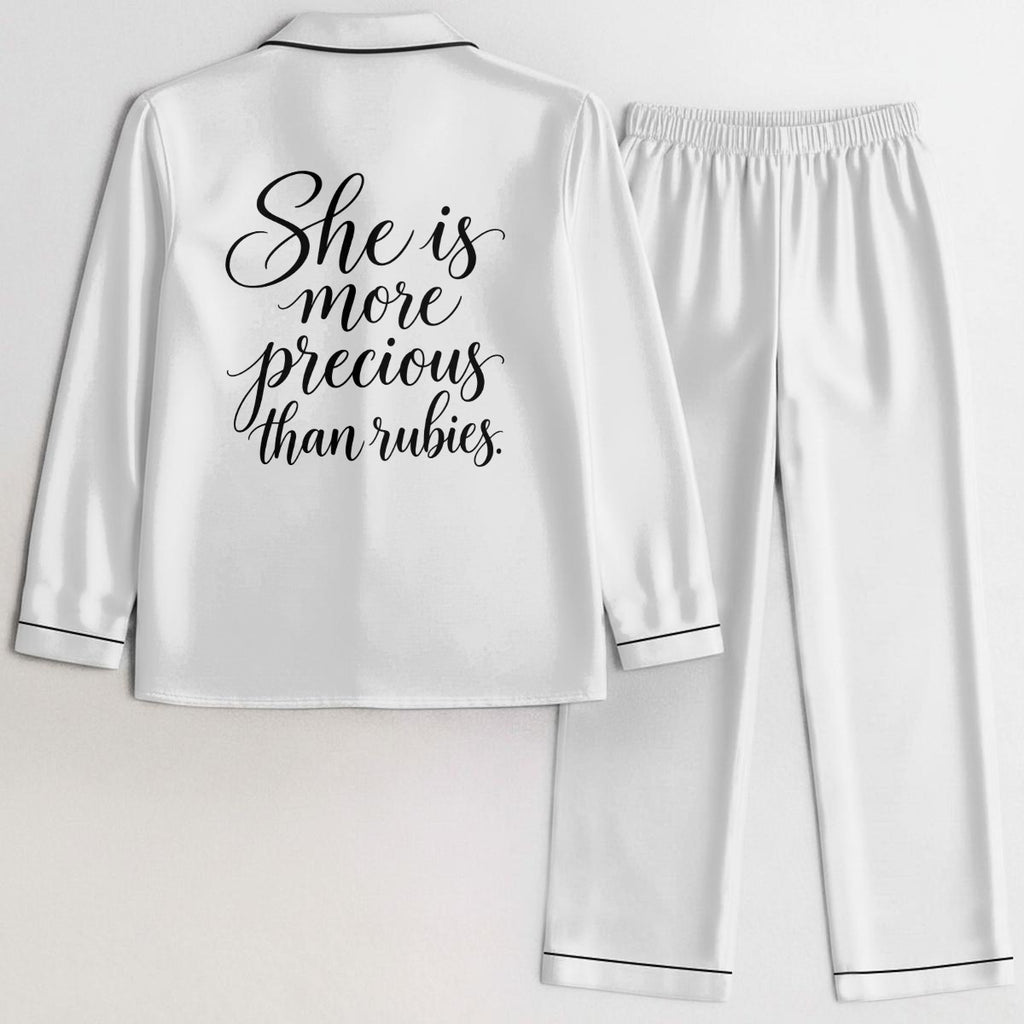 All-Over Print Women's Satin Pajama Set